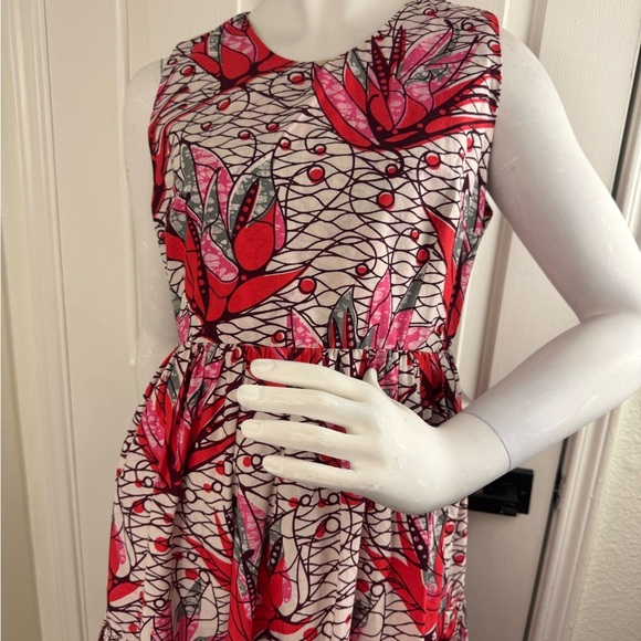 ONYII & Company Floral Sleeveless Maxi Dress - Red, Black And White Size L #189 - Picture 9 of 15